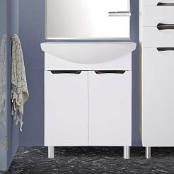 ASB-Mebel Тумба с раковиной Мессина 70/2 белая – фотография-2