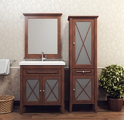 Opadiris Шкаф-пенал для ванной "Палермо" R орех – фотография-2