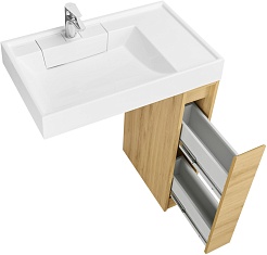 Акватон Тумба с раковиной Лондри 20 дуб сантана – фотография-3