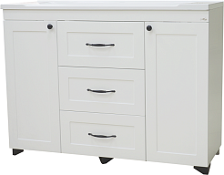 Misty Мебель для ванной Дуэт 120 белая – фотография-3