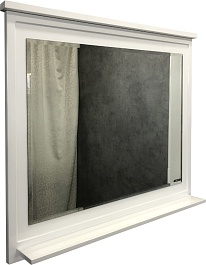 Comforty Зеркало Феррара 100 белое – фотография-1