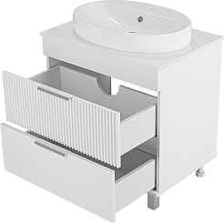 Brevita Мебель для ванной Enfida 70 белая – фотография-7