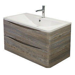 BelBagno Тумба с раковиной Acqua 80 подвесная Pino Scania – фотография-2