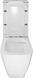 Azario Унитаз-компакт Mirada S AZ-1288A безободковый с бачком с сиденьем микролифт белый – фотография-8