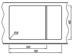 Florentina Мойка гранитная Липси 780Р с крылом грей – фотография-3