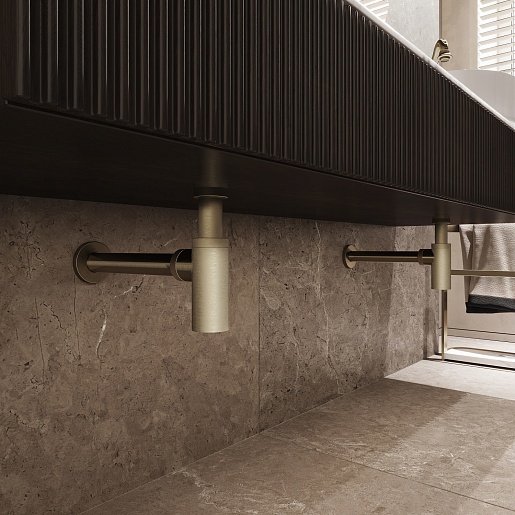 Iddis Сифон для раковины Optima Home OPTBR00i84 бронза – фотография-2