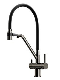 Sancos Смеситель для кухни Dora SC4003GG вороненая сталь – фотография-1