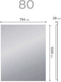 Vigo Мебель для ванной Milos 800-1-0 белая матовая – фотография-20