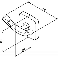 Am.Pm Крючок Gem A9035600 – фотография-4