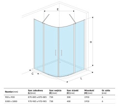 Excellent Душевой уголок MAZO 100x100 – фотография-2