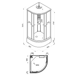 Triton Душевая кабина Грэй 90/90 Щ0000066463 – фотография-3