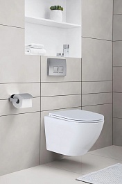 Azario Унитаз подвесной Grado AZ-0046N безободковый белый – фотография-2