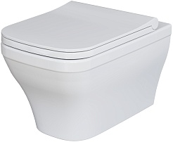 Ambassador Сиденье для унитаза Benefit тонкое белое – фотография-2