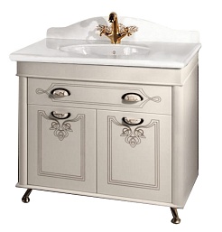 Водолей Мебель для ванной "Изабель 90" F-3 белая – фотография-2