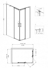 Grossman  Душевой уголок Galaxy GR-3120R – фотография-3