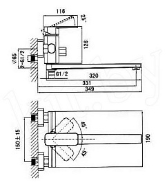 D&K Смеситель "Altportel Rhein DA1333301" для ванны – фотография-2