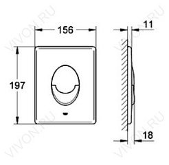 Grohe Кнопка смыва Skate Air 38505P00 – фотография-2