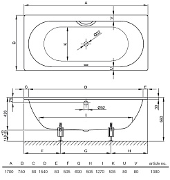 Bette Стальная ванна Starlet 1380 – фотография-5