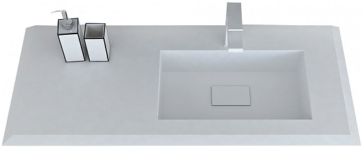 Cezares Тумба с раковиной Bellagio 106 R grafite раковина 50214 – картинка-5