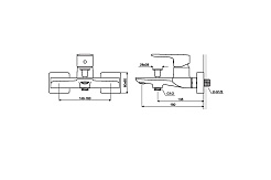 Excellent Смеситель для ванны KERIA AREX.2005CR хром – фотография-2