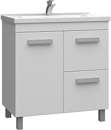 Vigo Мебель для ванной Nova 2-800 2 ящика 1 дверца белая – фотография-3