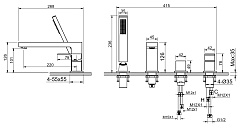 Aquatek Смеситель на борт ванны Либра AQ1648CR хром – фотография-6