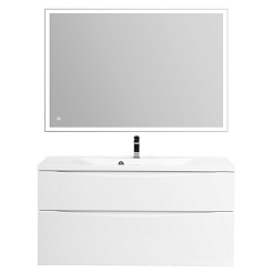 BelBagno Тумба под раковину Marino-H60 100 подвесная Bianco Lucido – фотография-8