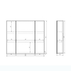 Alvaro Banos Мебель для ванной Valencia máximo 80, зеркало Viento – фотография-8