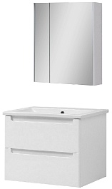 Ceruttispa Мебель для ванной Пьемонт 60 подвесная №2 с зеркальным шкафом – фотография-1
