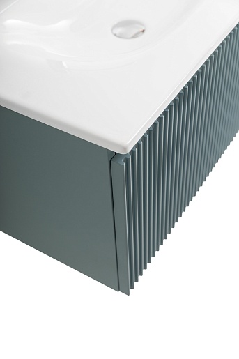 BelBagno Тумба под раковину Uno 80 с 1 ящиком подвесная Голубой матовый – фотография-6