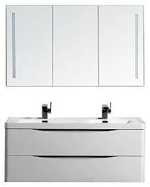 BelBagno Мебель для ванной ANCONA-N 1200 Bianco Lucido, двухмоечная – фотография-1