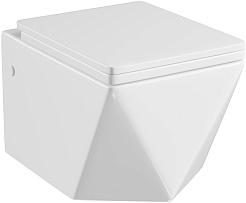 Grossman Унитаз подвесной Cristal GR-4481 белый – фотография-1