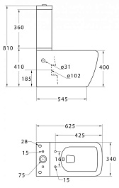 BelBagno Унитаз напольный ARDENTE-R безободковый – фотография-4