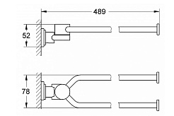 Grohe Полотенцедержатель Atrio 40308000 – фотография-2