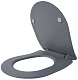 Esbano Сиденье для унитаза Amapola серое матовое – фотография-7