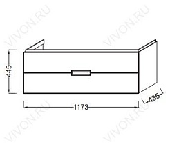 Jacob Delafon Мебель для ванной Reve 120 коричневая – фотография-5