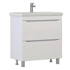 Vigo Тумба под раковину Grani 80 напольная белая – фотография-1