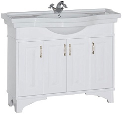 Aquanet Тумба с раковиной Валенса 110 белая (180301) – фотография-1