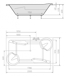 Alpen Акриловая ванна Duo 200x120 – фотография-3