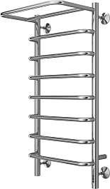 Terminus Полотенцесушитель электрический Полка П8 400x850 хром – фотография-2