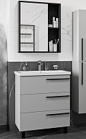 Misty Мебель для ванной Ненси 70 серая матовая