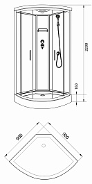 Luxus Душевая кабина T09 Berg – фотография-2