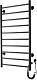 Domoterm Полотенцесушитель электрический Аврора DMT 109-10 50x90 ЧРН EK R черный – фотография-6