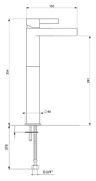 Webert Смеситель для раковины DoReMi DR830402564 черный – фотография-2
