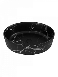 Teymi Раковина накладная в ванную Lori 50 мрамор чёрный матовый T50485 – фотография-2