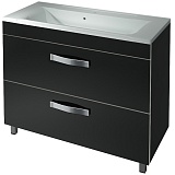 Какса-а Тумба для умывальника Хилтон 100 напольная, черная