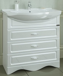 СанТа Тумба для умывальника Верона 80, 3 ящика – фотография-1