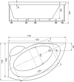 Aquatek Акриловая ванна Аякс 2 L с экраном – фотография-7