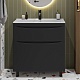 Vivon Тумба под раковину Ostin 80 напольная черная матовая – картинка-15