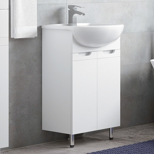 Corozo Мебель для ванной Лея 50 белая – фотография-6